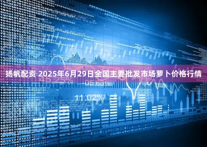 扬帆配资 2025年6月29日全国主要批发市场萝卜价格行情