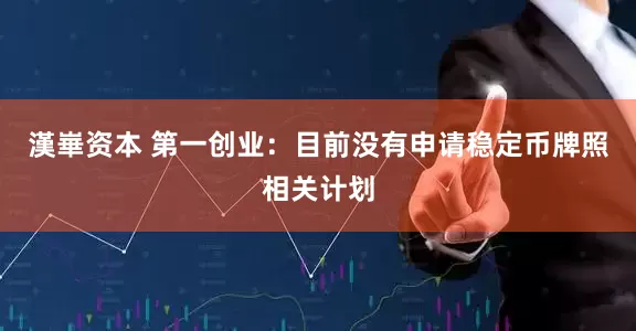 漢崋资本 第一创业：目前没有申请稳定币牌照相关计划