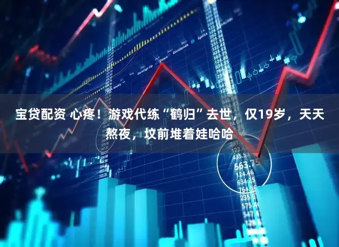 宝贷配资 心疼！游戏代练“鹤归”去世，仅19岁，天天熬夜，坟前堆着娃哈哈